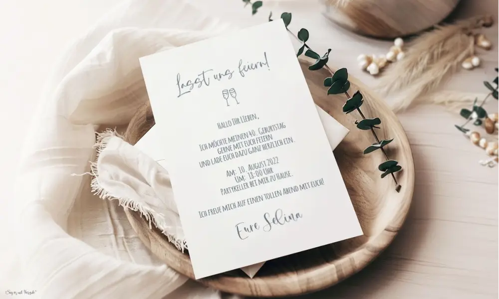 Moderne Einladungskarten 30 Geburtstag mit Foto früher heute