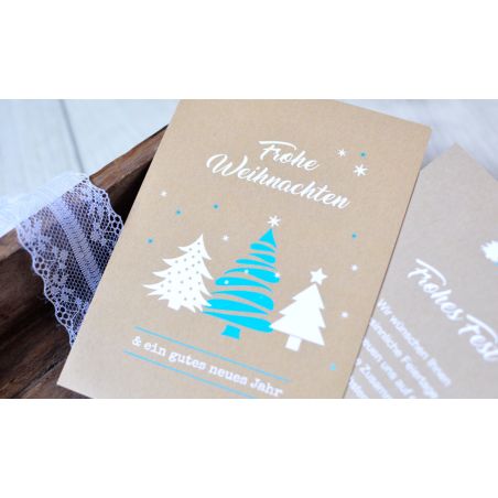 Weihnachtskarten geschäftlich ❤ nachhaltig mit Logo