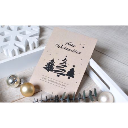 Weihnachtskarten geschäftlich ❤ nachhaltig mit Logo