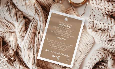 Weihnachtskarte geschäftlich nachhaltig