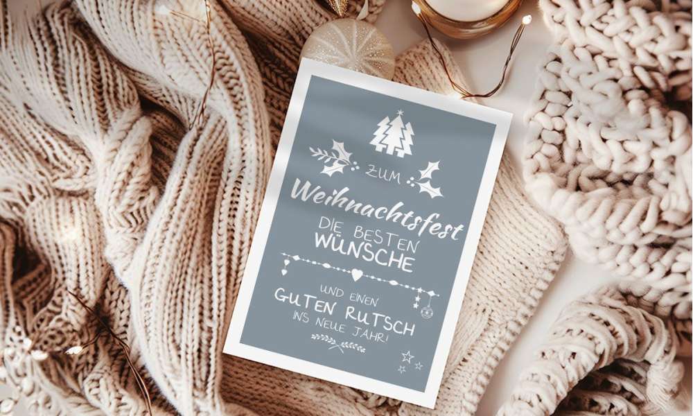 Weihnachtskarte geschäftlich modern