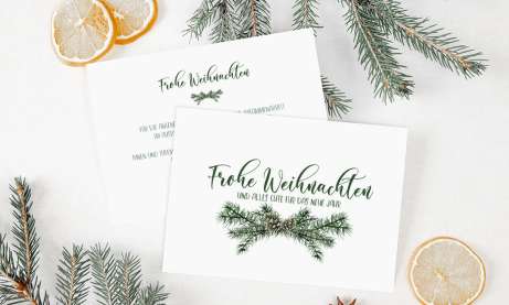 Weihnachtskarte geschäftlich