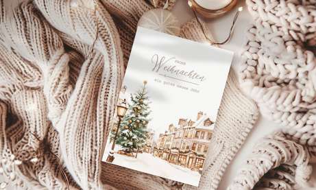 Personalisierte Weihnachtskarten Firma