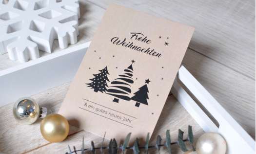 Firmen Weihnachtsgruß Tanne