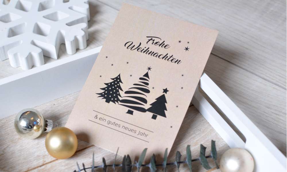 Firmen Weihnachtsgruß Tanne