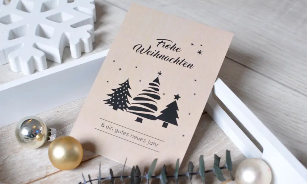 Firmen Weihnachtsgruß Tanne