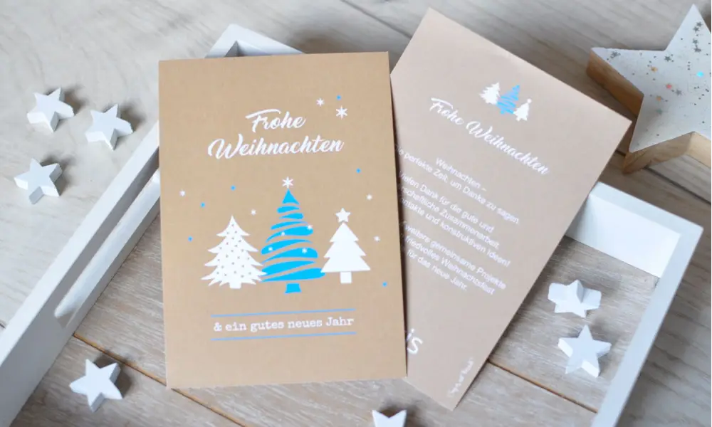 Firmen Weihnachtsgruß Tanne