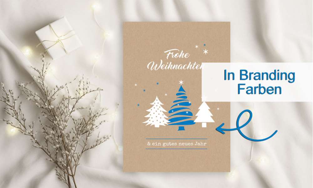 Firmen Weihnachtsgruß Tanne