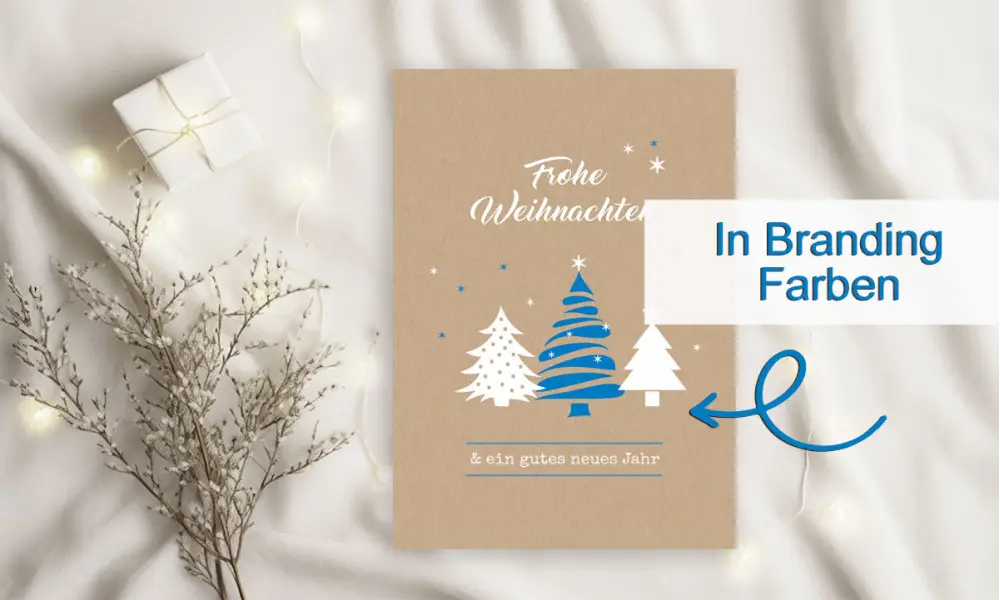 Firmen Weihnachtsgruß Tanne