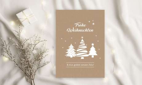 Firmen Weihnachtsgruß Tanne