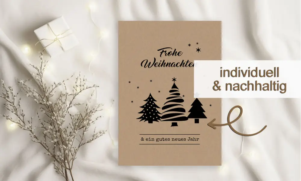 Firmen Weihnachtsgruß Tanne
