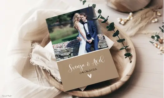 Dankeskarten Hochzeit Postkarte