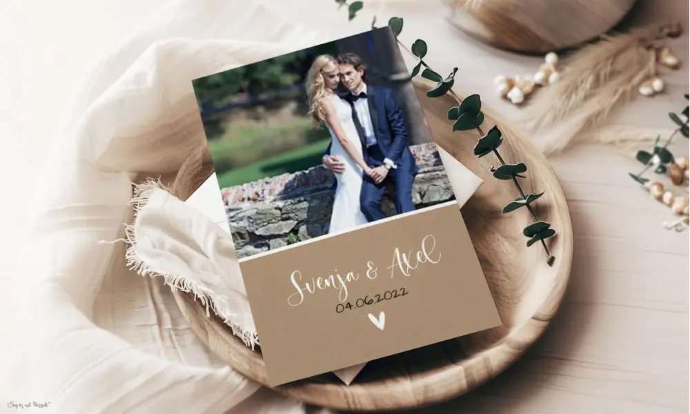 Dankeskarten Hochzeit Postkarte