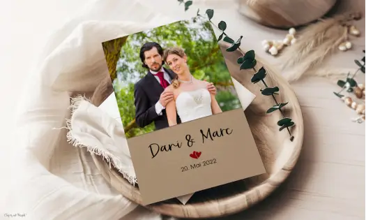 Dankeskarten Hochzeit Postkarte