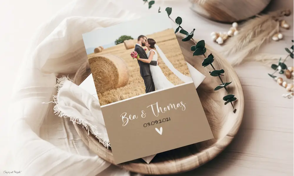 Dankeskarten Hochzeit Postkarte