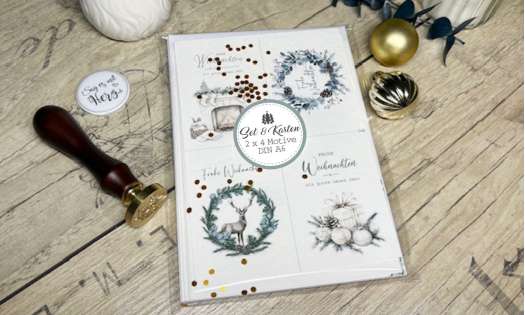 Weihnachtskarten Set