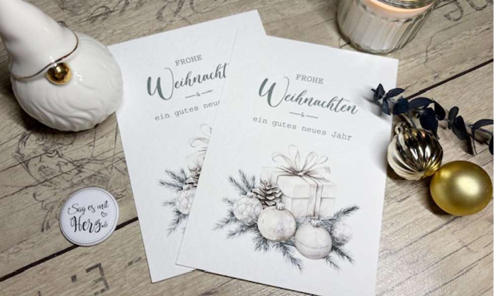 Weihnachtskarten Set
