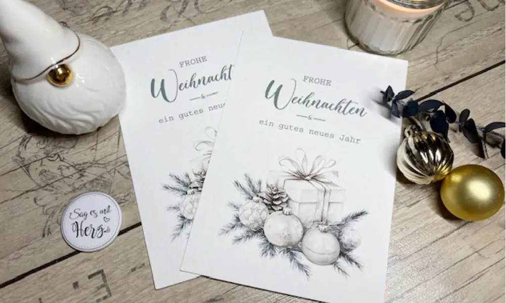 Weihnachtskarten Set