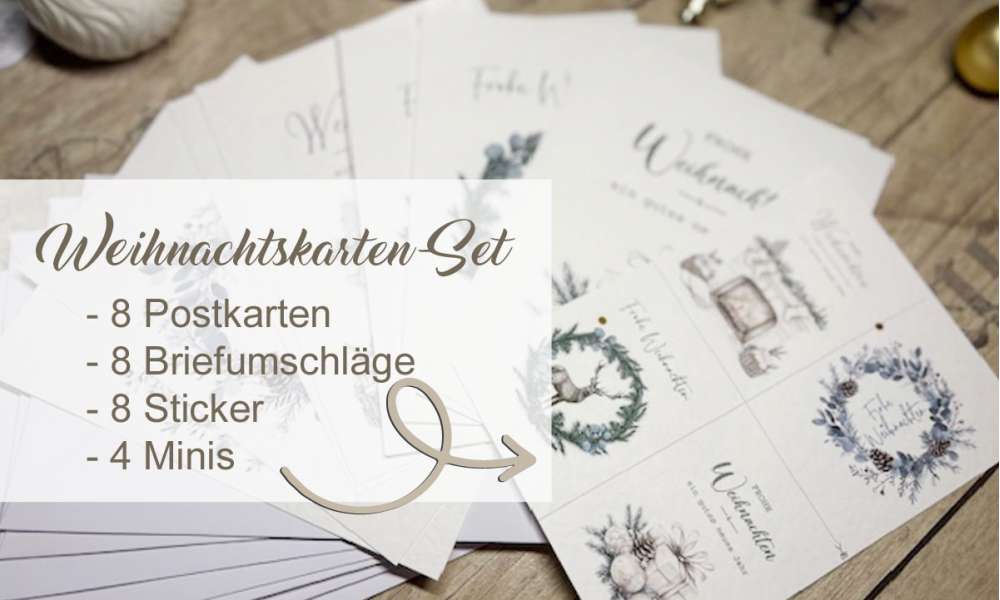 Weihnachtskarten Set