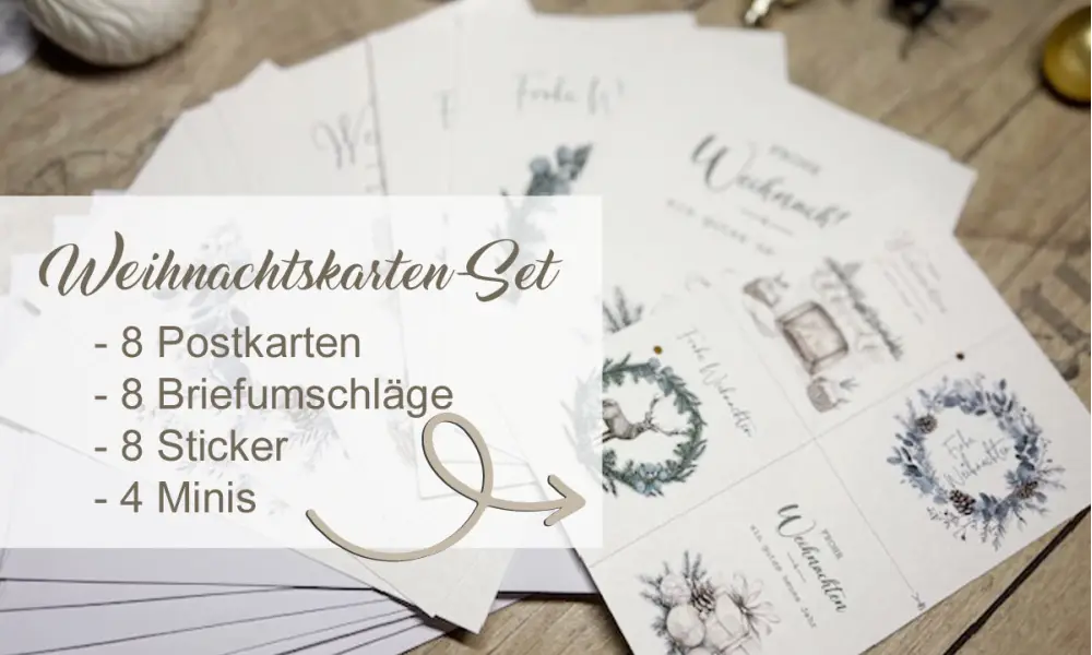 Weihnachtskarten Set