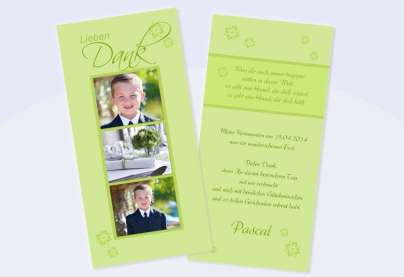 Danksagungskarte Konfirmation Kommunion, "Farbenfroh"