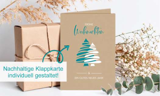 Weihnachtskarte geschäftlich nachhaltig individuell