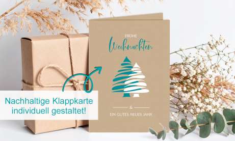 Weihnachtskarte geschäftlich nachhaltig individuell