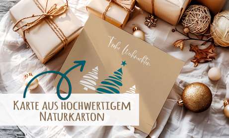 Weihnachtskarte geschäftlich nachhaltig individuell