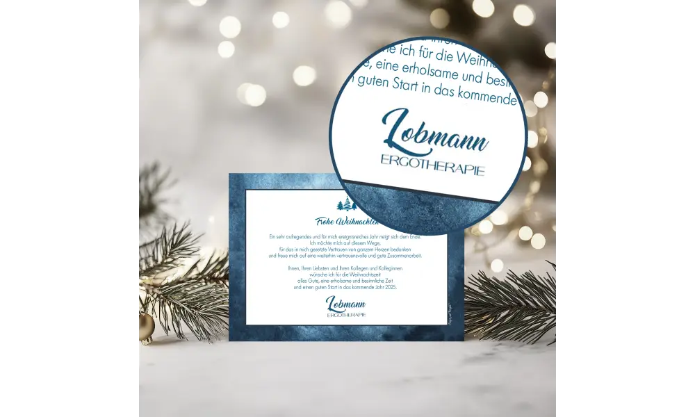 Weihnachtskarten geschäftlich Postkarte