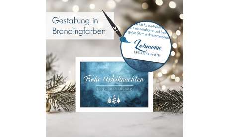 Weihnachtskarten geschäftlich Postkarte