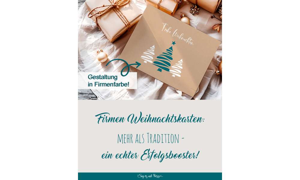 Weihnachtsgrüße geschäftlich ❤ mit Logo