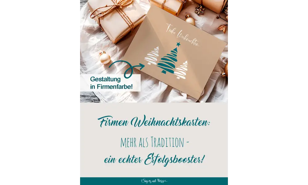 Weihnachtsgrüße geschäftlich ❤ mit Logo