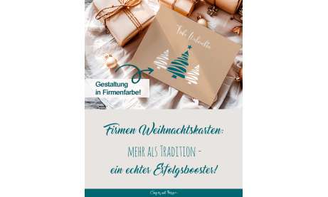 Weihnachtsgrüße geschäftlich ❤ mit Logo