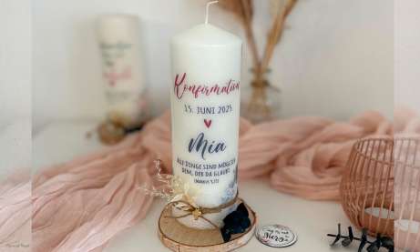 Konfirmationskerze modern