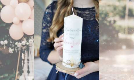 Konfirmationskerze modern