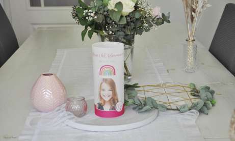 Lichthülle Kommunion Regenbogen