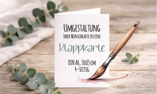Klappkarte gestalten und drucken lassen