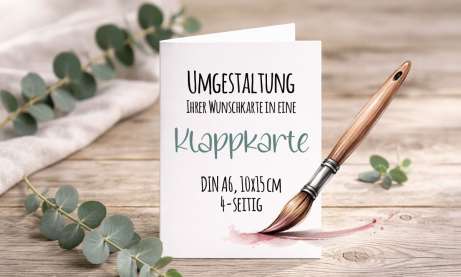 Klappkarte gestalten und drucken lassen