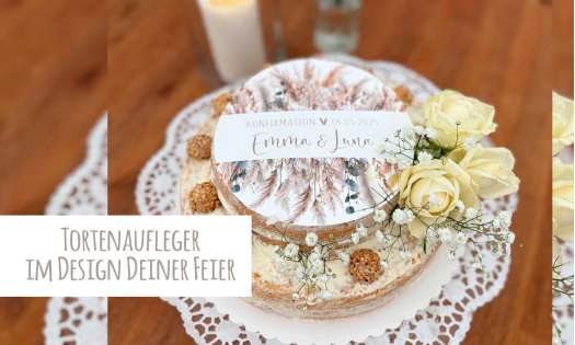 Tortenaufleger personalisiert Konfirmation
