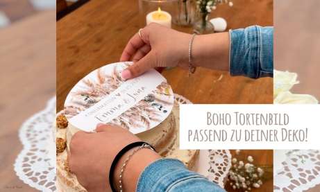 Konfirmationstorte selber machen mit Rezept und personalisiertem Tortenaufleger