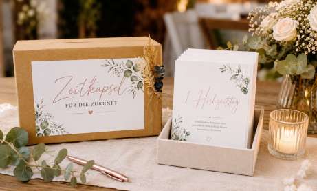 Zeitkapsel Karten Hochzeit