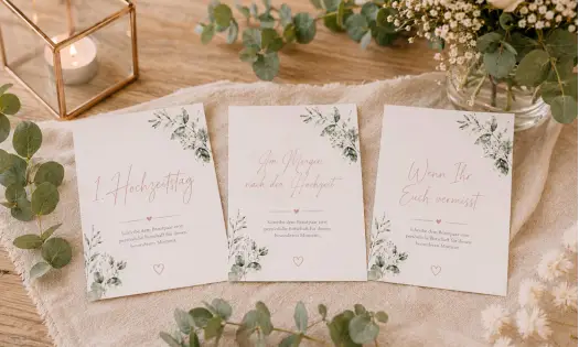Zeitkapsel Karten Hochzeit