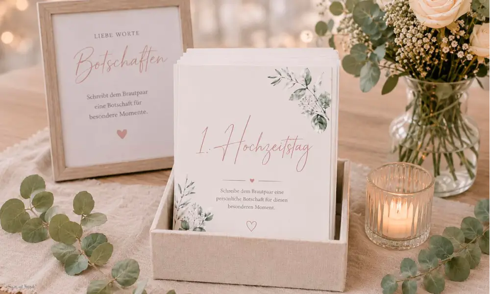 Zeitkapsel Karten Hochzeit