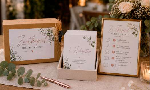 Zeitkapsel Karten Hochzeit