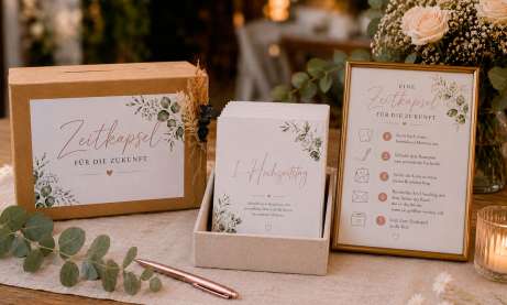 Zeitkapsel Karten Hochzeit