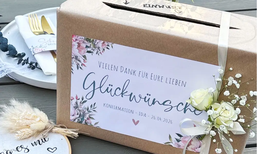 Kartenbox für Glückwünsche und Geldbeschenke