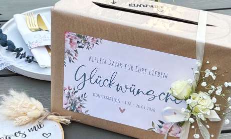 Kartenbox für Glückwünsche und Geldbeschenke