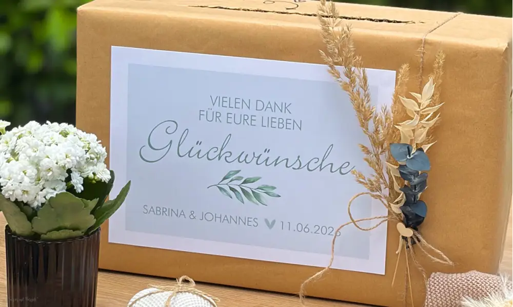Kartenbox zur Hochzeit