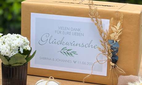 Kartenbox zur Hochzeit