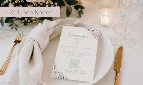 Memory Card Hochzeit mit QR-Code